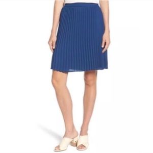 Gibson x HiSugarplum Navio blue pleated skirt
